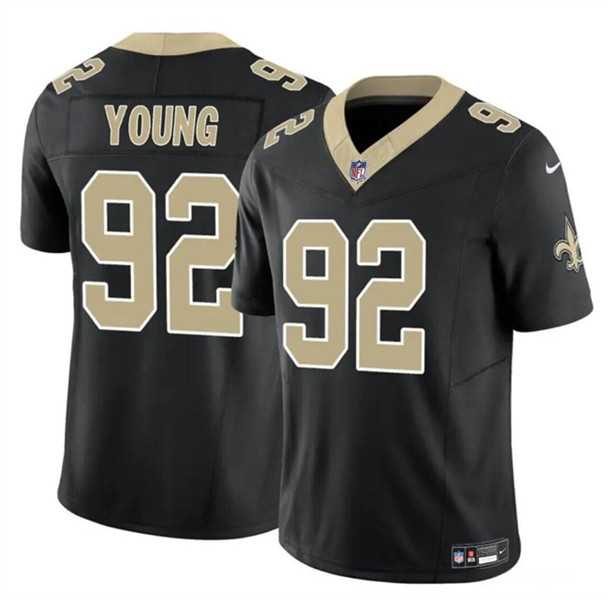 Men & Women & Youth New Orleans Saints #92 Chase Young Black 2023 F.U.S.E. Vapor Limited Stitched Jersey->new orleans saints->NFL Jersey